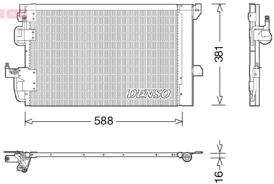 Condensatore, climatizzatore DENSO DCN20007