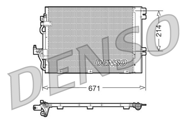 Condensatore, climatizzatore DENSO DCN20009
