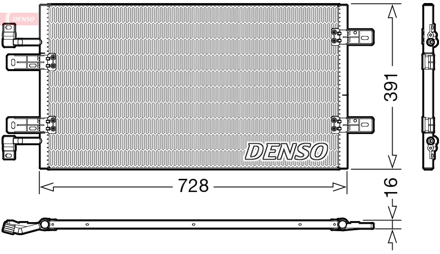 Condensatore, climatizzatore DENSO DCN20019