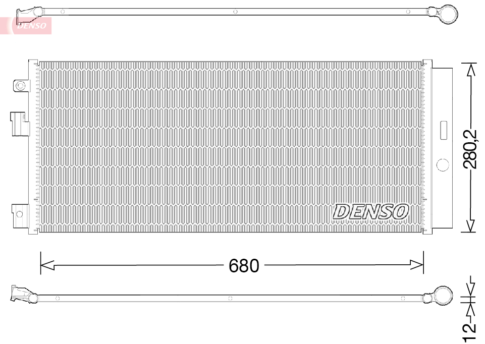 Condensatore, climatizzatore DENSO DCN20023