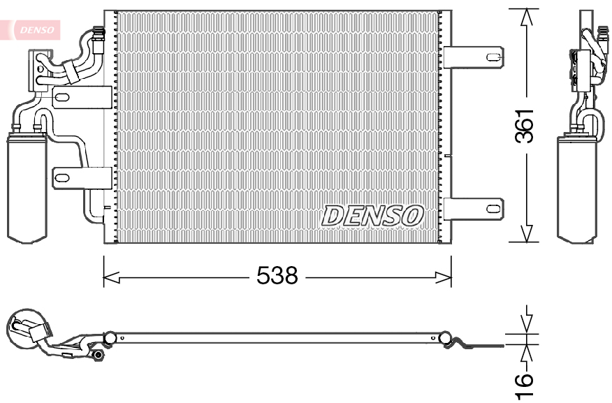 Condensatore, climatizzatore DENSO DCN20025