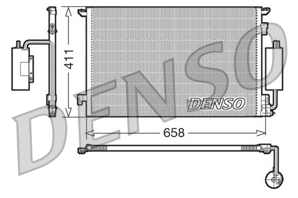 Condensatore, climatizzatore DENSO DCN20034