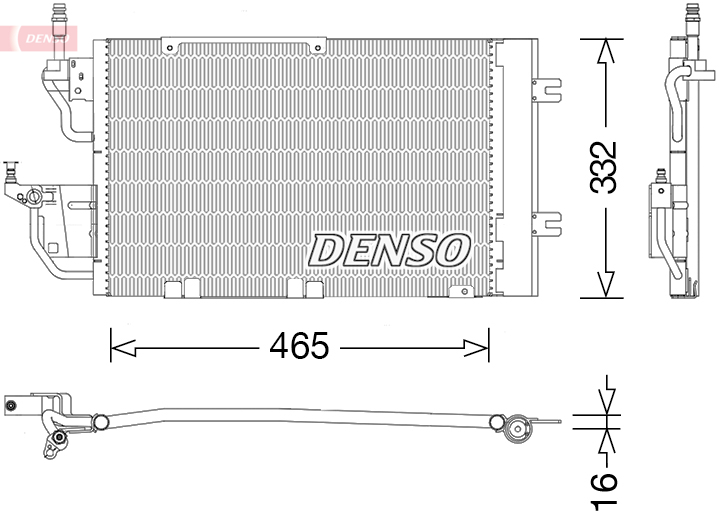 Condensatore, climatizzatore DENSO DCN20037