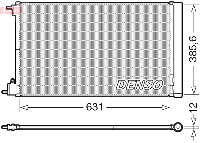 Condensatore, climatizzatore DENSO DCN20039