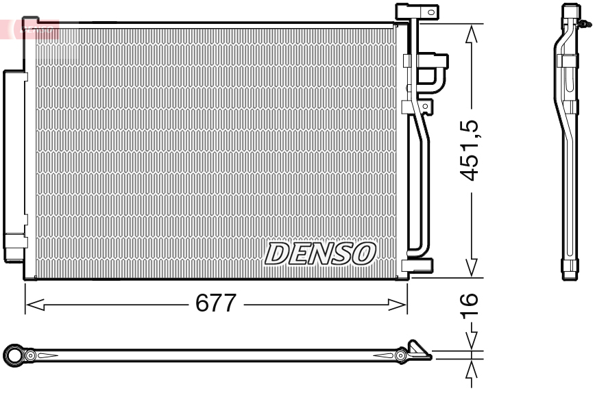 Condensatore, climatizzatore DENSO DCN20040