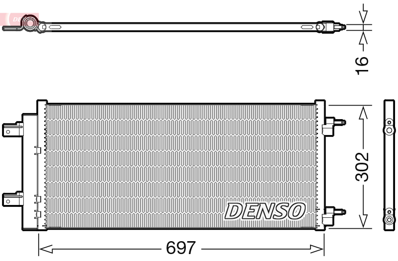 Condensatore, climatizzatore DENSO DCN20044