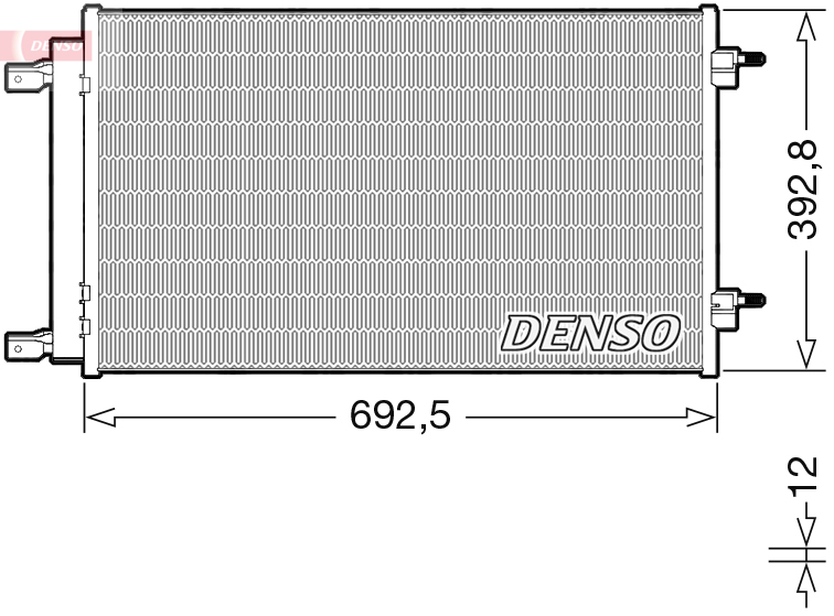 Condensatore, climatizzatore DENSO DCN20047
