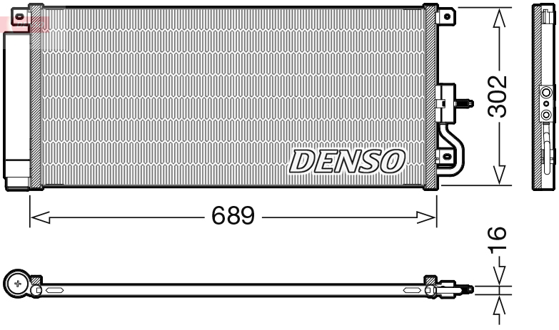 Condensatore, climatizzatore DENSO DCN20048