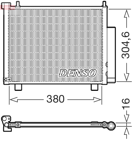 Condensatore, climatizzatore DENSO DCN20051