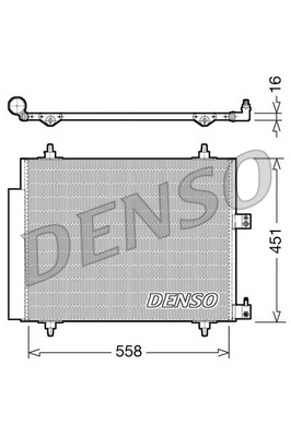 Condensatore, climatizzatore DENSO DCN21005