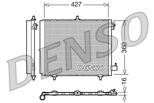 Condensatore, climatizzatore DENSO DCN21009