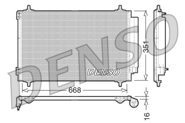 Condensatore, climatizzatore DENSO DCN21017