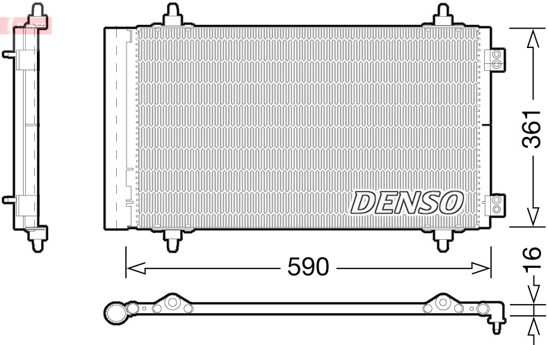 Condensatore, climatizzatore DENSO DCN21018