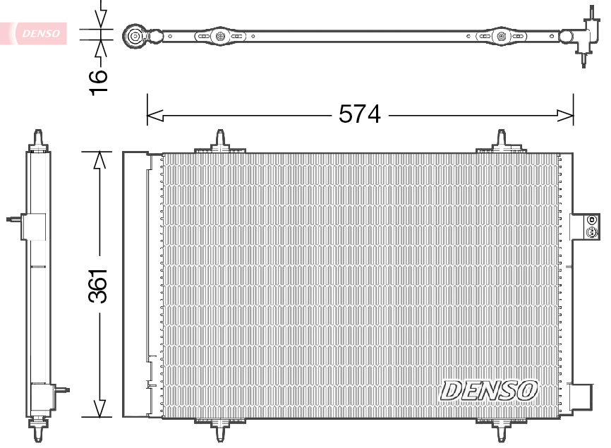 Condensatore, climatizzatore DENSO DCN21019