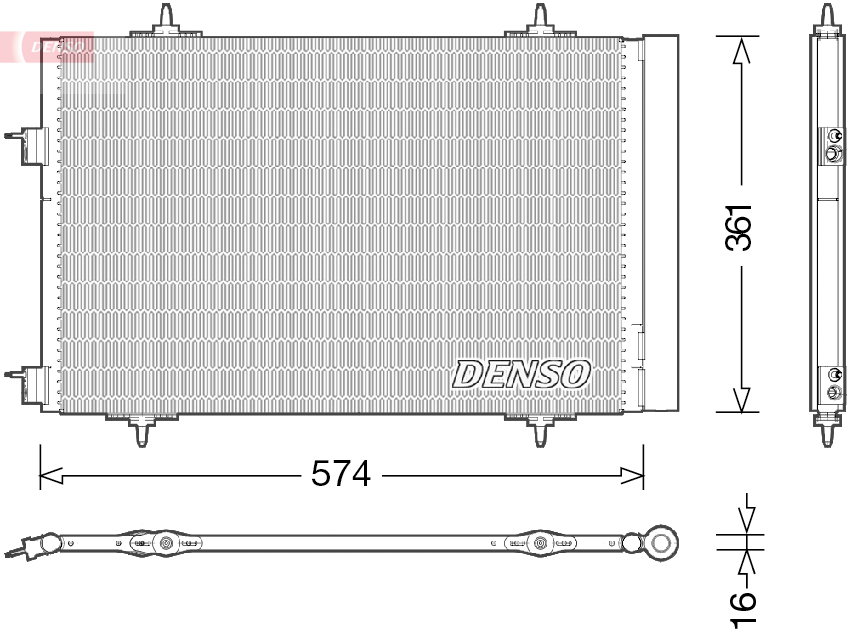 Condensatore, climatizzatore DENSO DCN21020