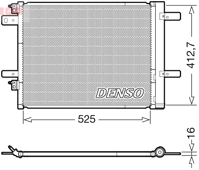 Condensatore, climatizzatore DENSO DCN21022