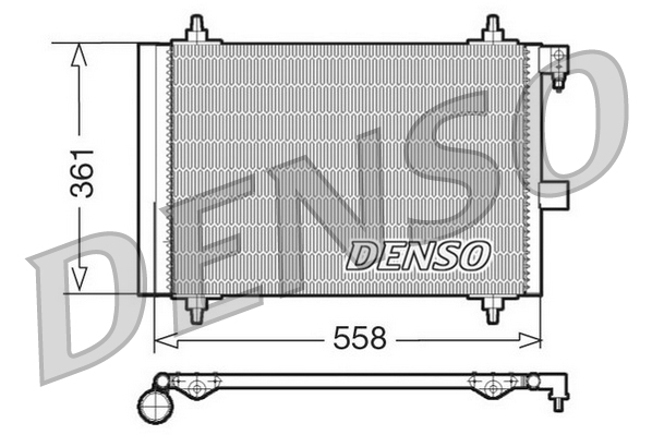 Condensatore, climatizzatore DENSO DCN21025