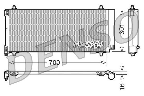 Condensatore, climatizzatore DENSO DCN21027