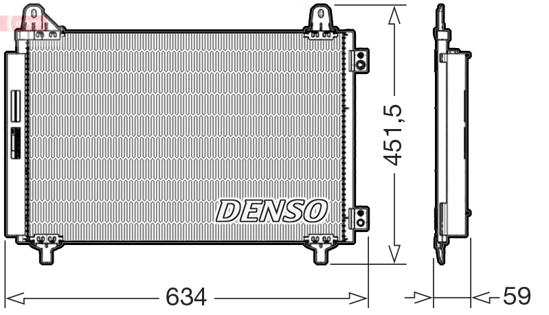 Condensatore, climatizzatore DENSO DCN21034