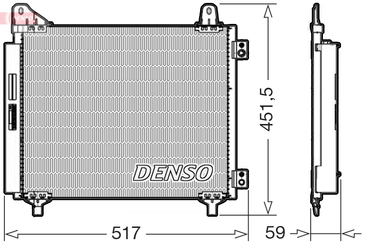 Condensatore, climatizzatore DENSO DCN21035