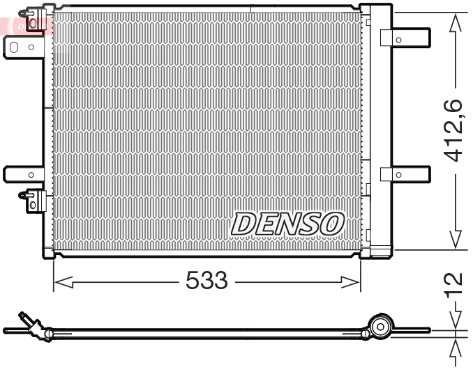 Condensatore, climatizzatore DENSO DCN21036