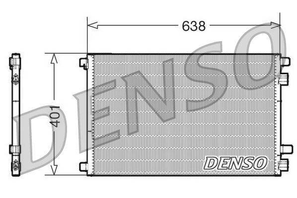 Condensatore, climatizzatore DENSO DCN23012