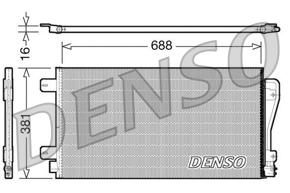 Condensatore, climatizzatore DENSO DCN23014