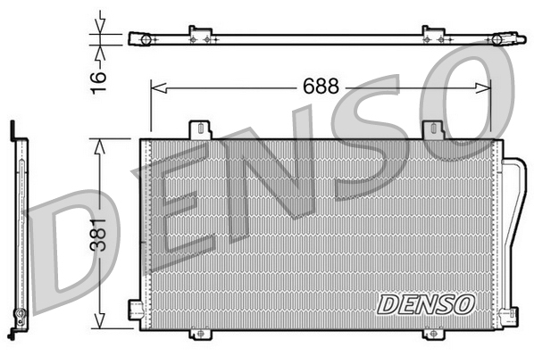 Condensatore, climatizzatore DENSO DCN23017
