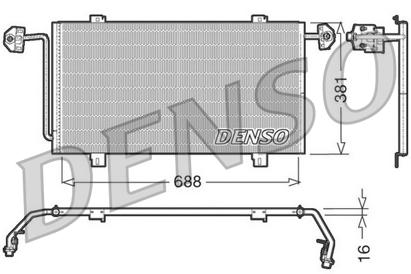 Condensatore, climatizzatore DENSO DCN23023
