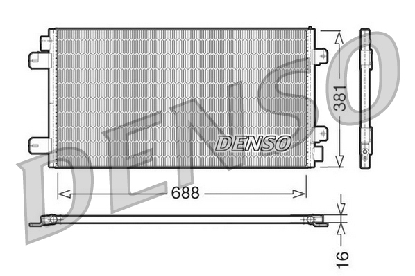 Condensatore, climatizzatore DENSO DCN23024
