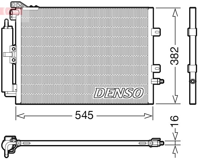 Condensatore, climatizzatore DENSO DCN23040