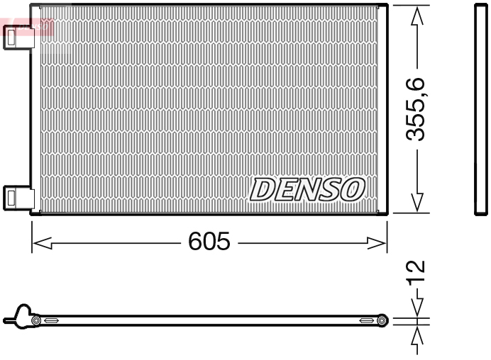 Condensatore, climatizzatore DENSO DCN23041