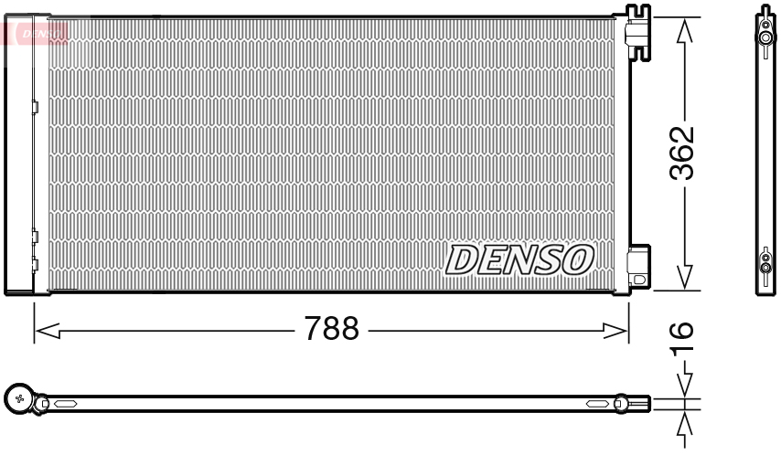 Condensatore, climatizzatore DENSO DCN23042