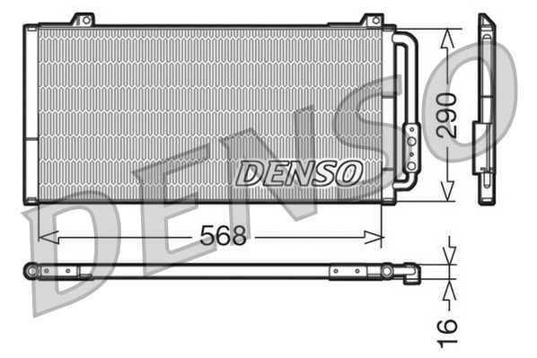 Condensatore, climatizzatore DENSO DCN24001