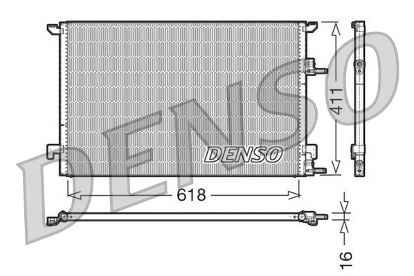 Condensatore, climatizzatore DENSO DCN25001