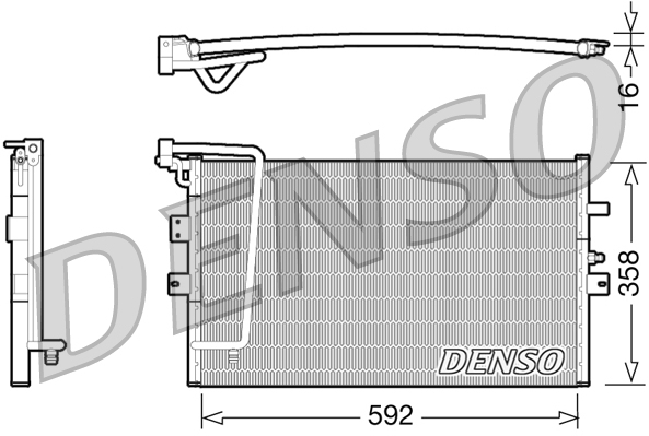 Condensatore, climatizzatore DENSO DCN25002