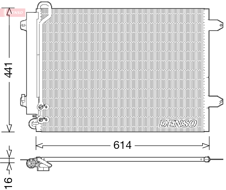 Condensatore, climatizzatore DENSO DCN32008