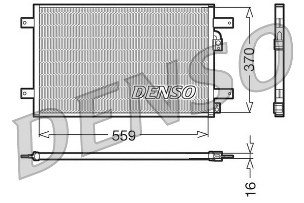 Condensatore, climatizzatore DENSO DCN32014