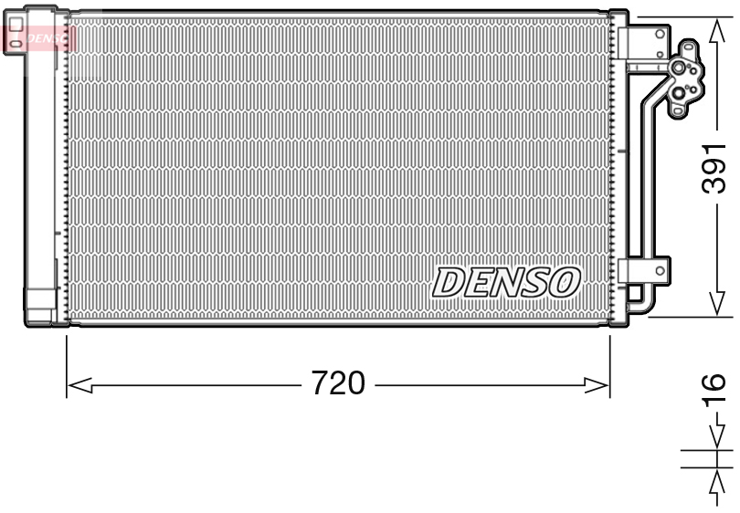 Condensatore, climatizzatore DENSO DCN32020