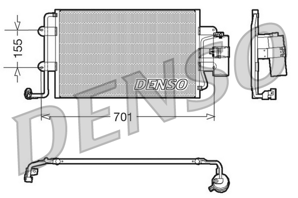Condensatore, climatizzatore DENSO DCN32025