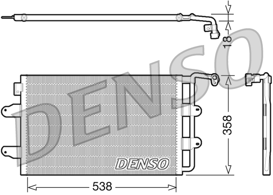 Condensatore, climatizzatore DENSO DCN32026