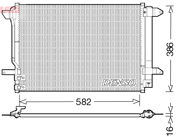 Condensatore, climatizzatore DENSO DCN32027