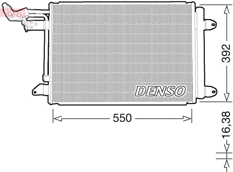 Condensatore, climatizzatore DENSO DCN32032