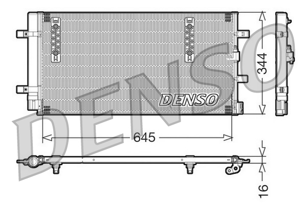 Condensatore, climatizzatore DENSO DCN32060