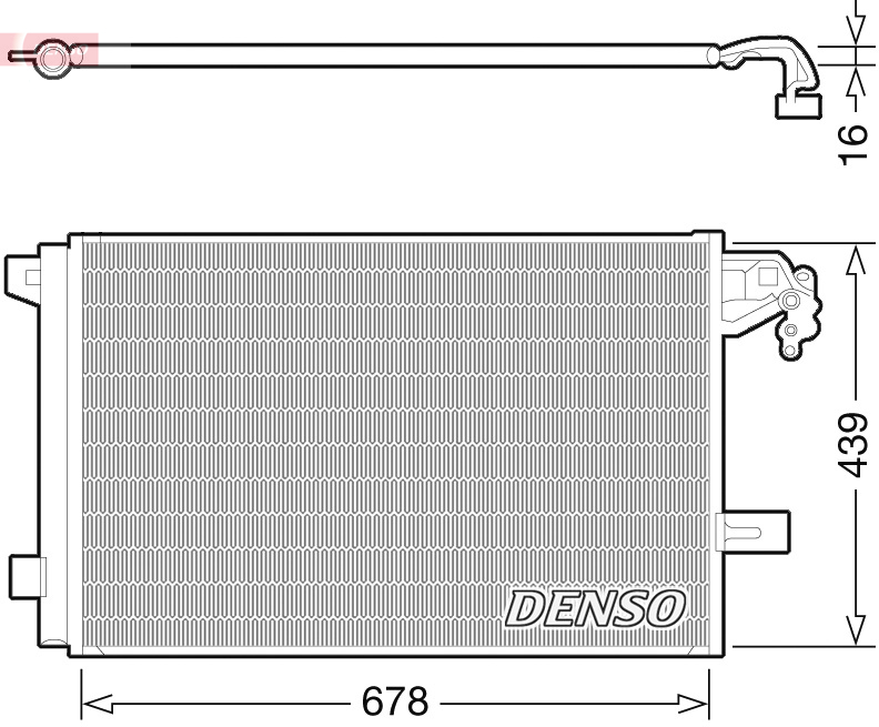 Condensatore, climatizzatore DENSO DCN32063