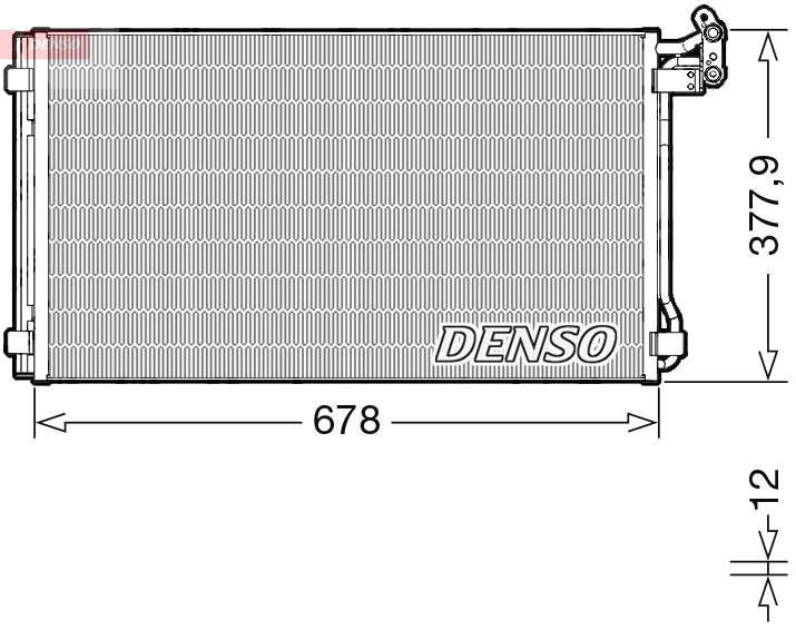 Condensatore, climatizzatore DENSO DCN32068