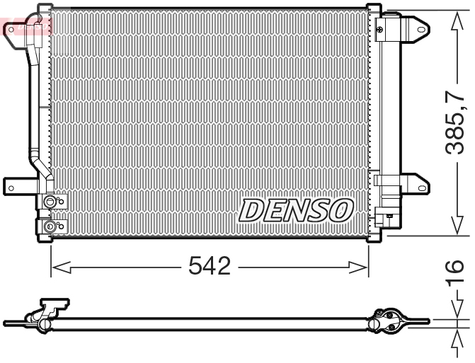 Condensatore, climatizzatore DENSO DCN32072