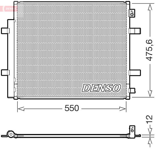 Condensatore, climatizzatore DENSO DCN32073