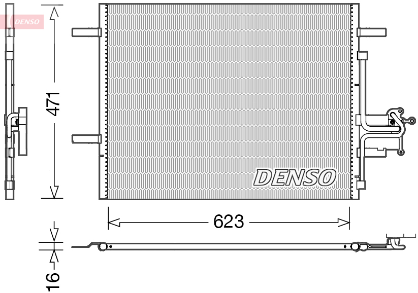 Condensatore, climatizzatore DENSO DCN33010