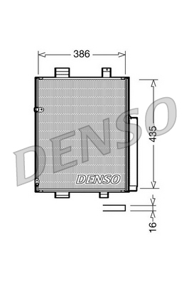 Condensatore, climatizzatore DENSO DCN35001